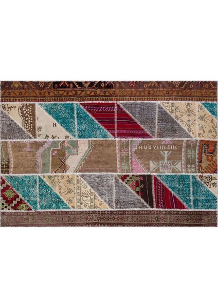Patchwork Renkli P_117 155X230CM 3.57 M2 El Dokuma Halı