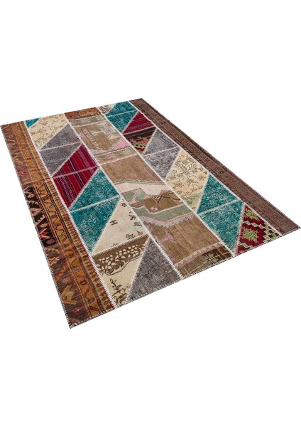 Patchwork Renkli P_117 155X230CM 3.57 M2 El Dokuma Halı fırsatları