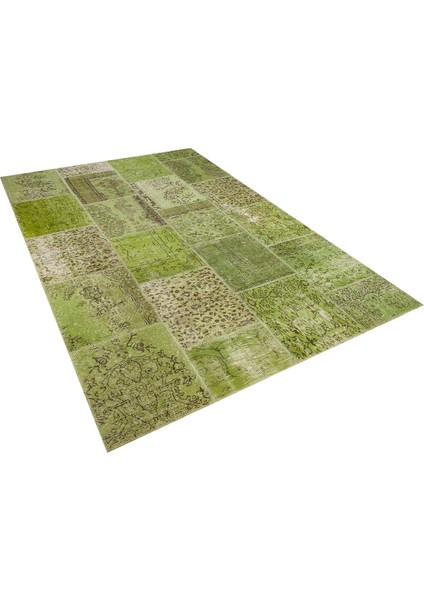 Patchwork Yeşil P_136 197X298CM 5.87 M2 El Dokuma Halı modelleri