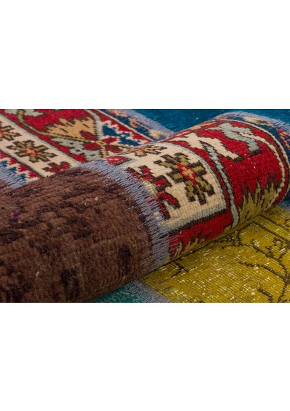 Patchwork Renkli P_59 110X170CM 1.87 M2 El Dokuma Halı fiyatları