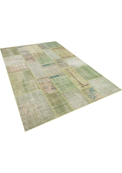 Patchwork Yeşil P_150 197X300CM 5.91 M2 El Dokuma Halı fiyatları