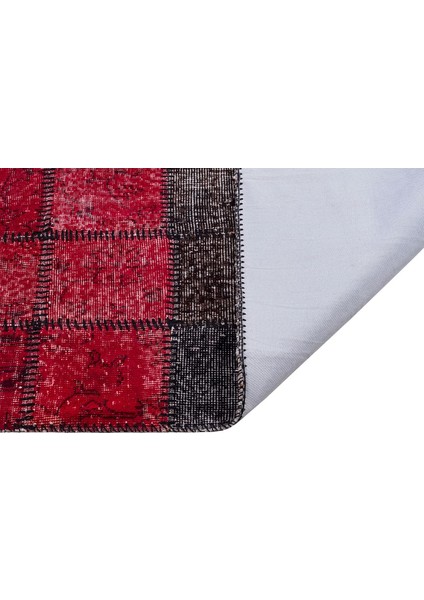 Patchwork Kırmızı P_72 150X236CM 3.54 M2 El Dokuma Halı fırsatları