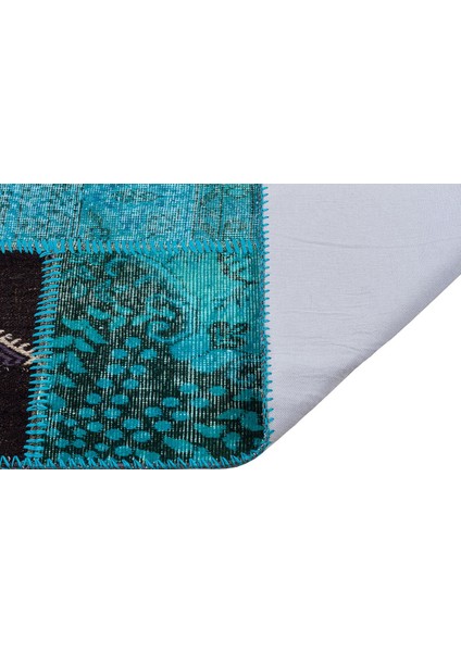 Patchwork Turkuaz P_81 160X220CM 3.52 M2 El Dokuma Halı fiyatları