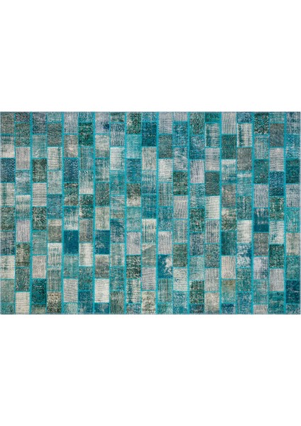 Patchwork Mavi P_86 166X240CM 3.98 M2 El Dokuma Halı