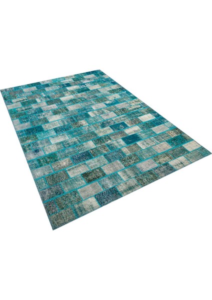 Patchwork Mavi P_86 166X240CM 3.98 M2 El Dokuma Halı fırsatları