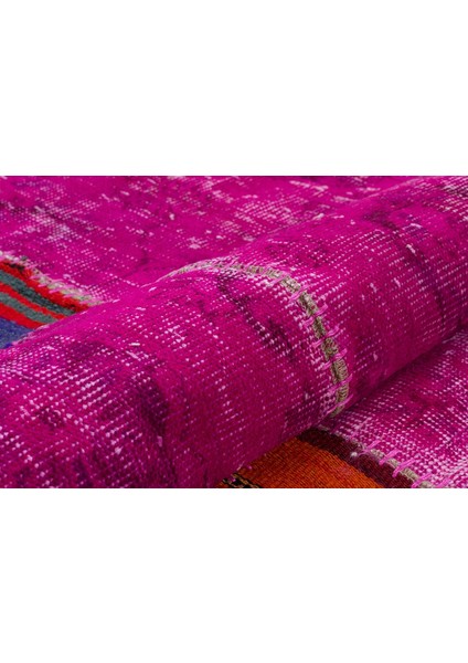 Patchwork Pembe P_109 159X230CM 3.66 M2 El Dokuma Halı modelleri