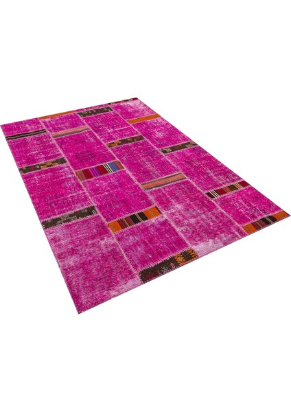 Patchwork Pembe P_109 159X230CM 3.66 M2 El Dokuma Halı fırsatları