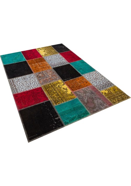 Patchwork Renkli P_124 170X240CM 4.08 M2 El Dokuma Halı fırsatları