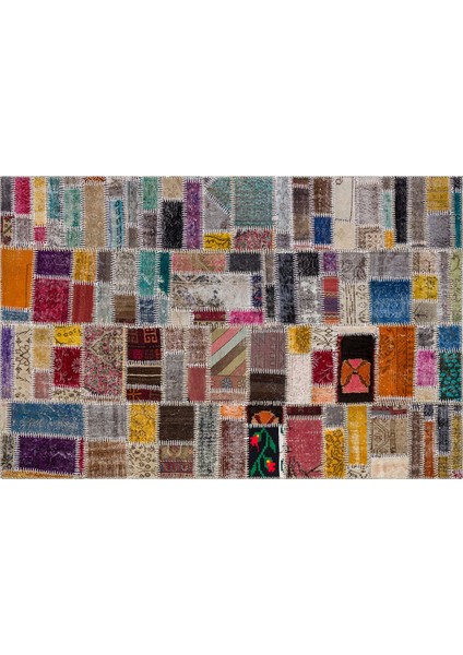 Patchwork Renkli P_113 160X230CM 3.68 M2 El Dokuma Halı