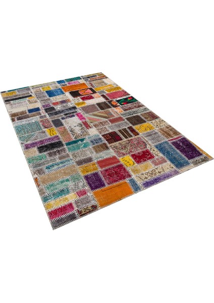 Patchwork Renkli P_113 160X230CM 3.68 M2 El Dokuma Halı fırsatları