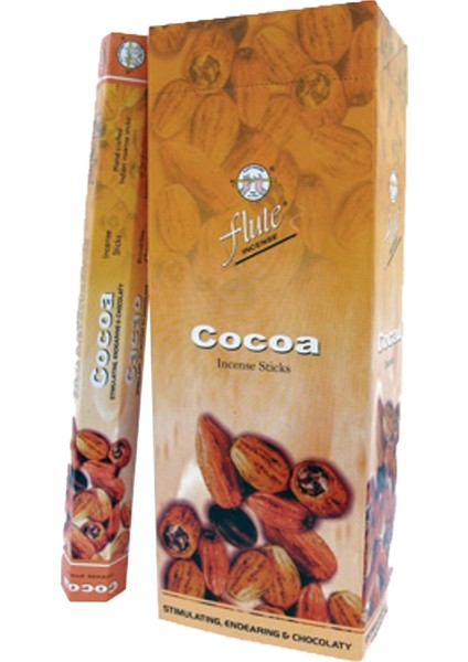 Flute Incense Sticks Cocoa Kakao 20 Adet Çubuk Tütsü