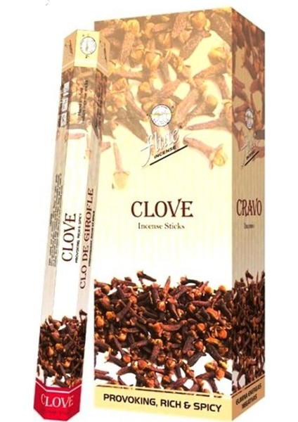 Flute Incense Sticks Clove Karanfil 20 Adet Çubuk Tütsü