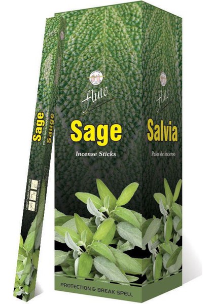 Flute Incense Sticks Sage Adaçayı 20 Adet Çubuk Tütsü