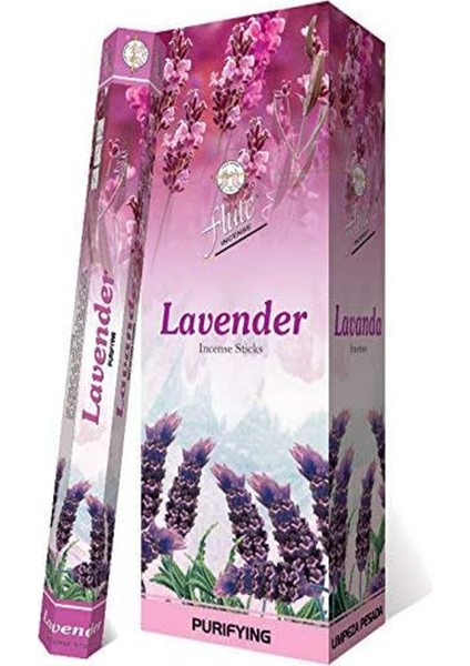 Flute Incense Sticks Lavender Lavanta 20 Adet Çubuk Tütsü