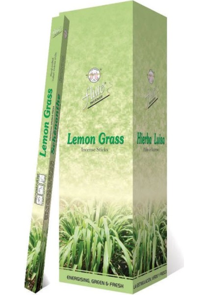 Flute Incense Sticks Lemon Grass Limon Otu 20 Adet Çubuk Tütsü