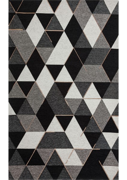 Çam Halı Smart Sm 44 Grey Black x W Eko Halı