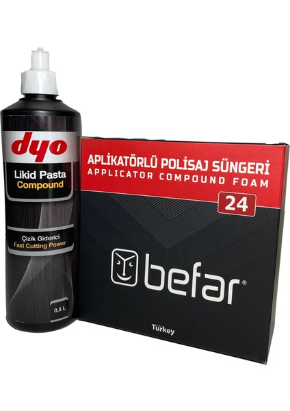 Pasta 500ML +Befar Aplikatörlü Pasta Süngeri (02401 150X50MM)