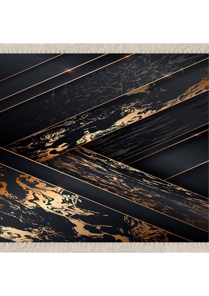 Gold Şeritli Mermer Desenli Dijital Baskı Yıkanabilir Kaymaz Taban Salon Halısı ve Yolluk fiyatları