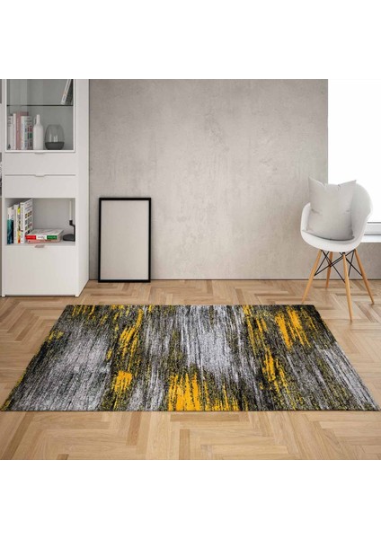 Batik Desenli Renk Geçişli Dijital Baskı Yıkanabilir Kaymaz Taban Salon Halısı ve Yolluk