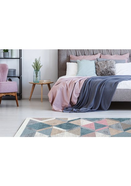 Çam Halı Arya Ar 10 Blue Pınk Eko Halı