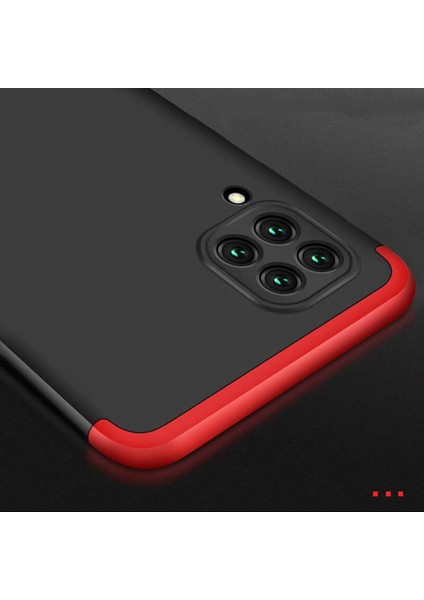 Huawei P40 Lite ile Uyumlu Kılıf 3 Parçalı Tam Koruma Dayanıklı Soft Ince Kılıf