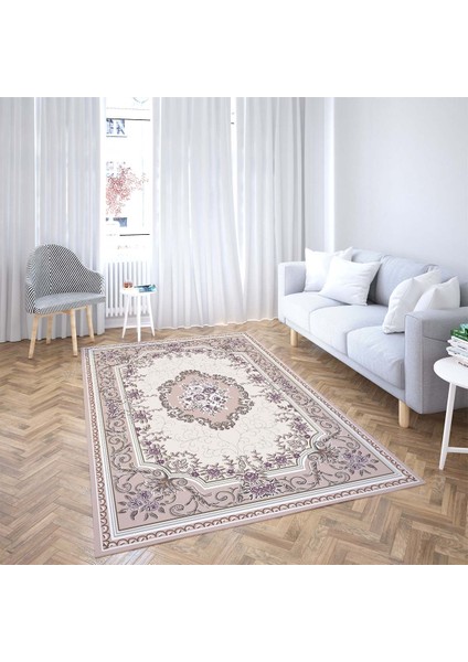 Osmanlı Motifler Şal Desenli Etnik Dijital Baskı Yıkanabilir Kaymaz Taban Eskitme Salon Halısı fiyatları
