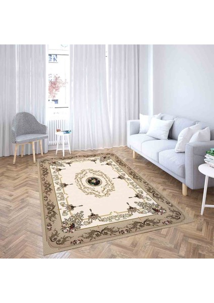Çiçek Gül Desenli Dijital Baskı Yıkanabilir Kaymaz Taban Vintage Salon Halı ve Yolluk fiyatları