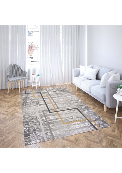 Çizgi Desenli Dijital Baskı Yıkanabilir Kaymaz Taban Modern Salon Halısı ve Yolluk fiyatları