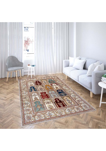 Kilim Desenli Etnik Dijital Baskı Yıkanabilir Kaymaz Taban Leke Tutmaz Salon Halısı ve Yolluk fiyatları