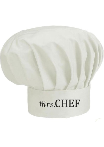 Mrs.chef Nakış Işlemeli Mantar Kep Aşçı Şef Şapkası