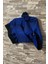 Çocuk Saks Siyah Baskılı Fermuarlı Cepli Kapşonlu Günlük Dört Mevsim Sweatshirt 3