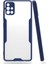 - Samsung Galaxy A71 - Kılıf Kenarı Renkli Arkası Şeffaf Parfe Kapak - Lacivert - T15265 1