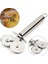 Çift Başlı Metal Pizza Kesici ve Hamur Ruleti 3
