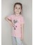 Kız Garson Pamuklu Pembe T-Shirt 1