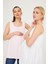 VAV1075-0001 Cepsiz Bol Kesim Pembe Hamile Tunik 5