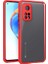 - Xiaomi Mi 10T 5G - Kılıf ​​Arkası Şeffaf Sert Kaff Kapak - Kırmızı 1