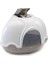 Imac Ginger Kapalı Kedi Tuvaleti Gri ve Beyaz 52 x 52 x 44,5 cm 1