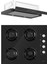 Black Nuvo 2'li Ankastre Set(S 2140 Ce Ankastre Ocak + D036 Aspiratör ) 1