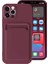 - Apple iPhone 12 Pro Max - Kılıf Kamera Korumalı Kart Bölmeli Ofix Kapak - Mürdüm 1