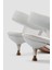 Limoya Kerry Beyaz Kare Burun Parmak Arası Detaylı Metal Topuk Sandalet