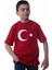 Bayrak Baskılı Çocuk T-Shirt | Kırmızı 1