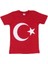 Bayrak Baskılı Çocuk T-Shirt | Kırmızı 2