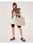 Kadın Kabartmalı Puf Kumaş Shopper Çanta 4
