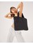 Kadın Kabartmalı Puf Kumaş Shopper Çanta 1