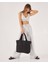Kadın Kabartmalı Puf Kumaş Shopper Çanta 3