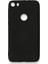 Alcatel Idol 5 Kılıf Yumuşak Dokulu Silikon + Ekran Koruyucu Cam Siyah 1