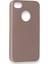 iPhone 4 Kılıf Yumuşak Dokulu Silikon + Ekran Koruyucu Cam Rose Gold 2