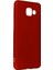 Samsung Galaxy A3 2016 Kılıf Yumuşak Dokulu Silikon + Ekran Koruyucu Cam Bordo 1