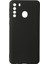Samsung Galaxy A21 Kılıf Yumuşak Dokulu Silikon + Ekran Koruyucu Cam Siyah 1