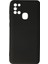 Samsung Galaxy A21S Kılıf Yumuşak Dokulu Silikon + Ekran Koruyucu Cam Siyah 1